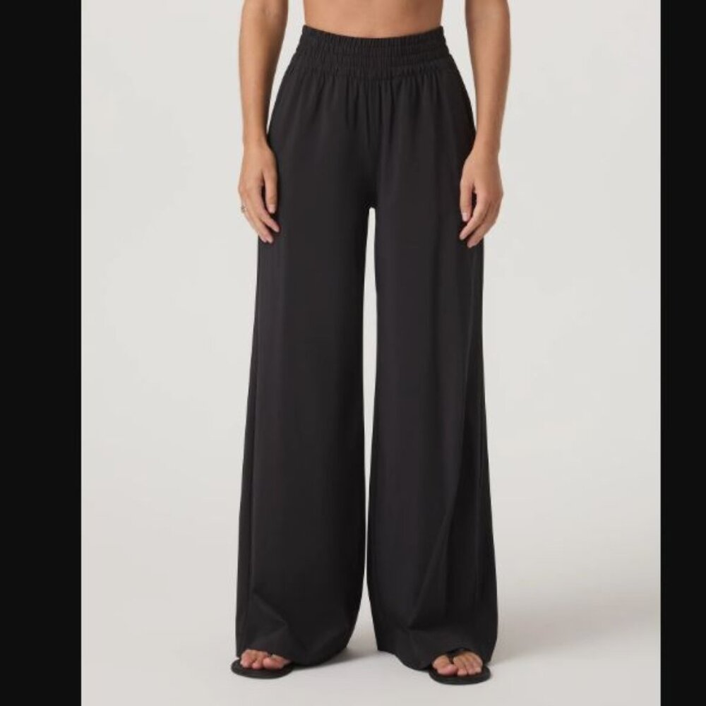 Vuori Black Wide Leg Pants